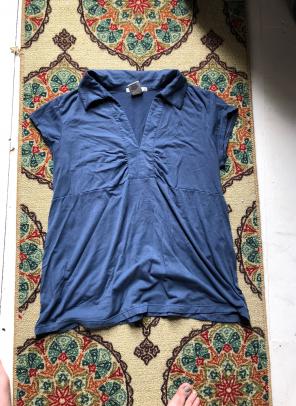 Old Navy Blue Maternity Shirt