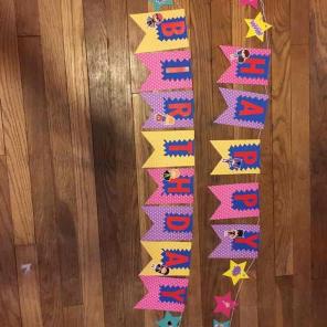 Superhero girl banner