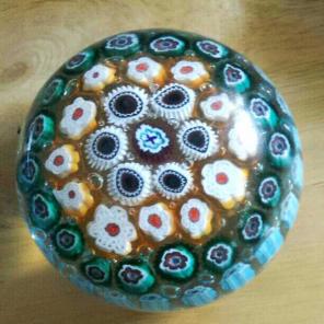 Amazing glass paperweight psychedelic