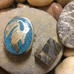 2 Sterling trinket/pill Boxes