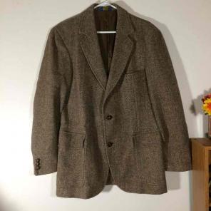 Vtg Pendleton Tweed Wool Suit Coat 40R