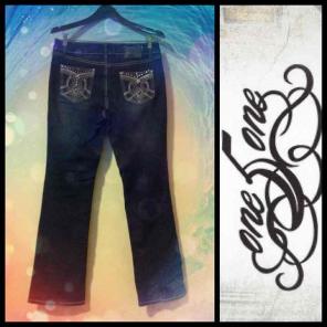 Women's Blue Jeans by One 5 One, Size 8P