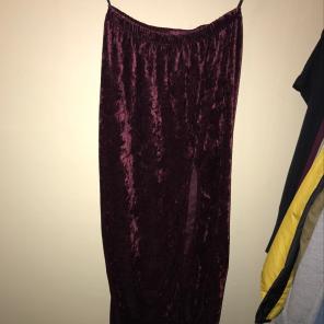 Velvet Long Skirt
