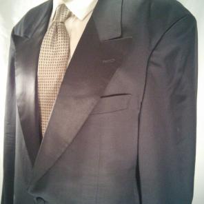 Boss Men's 42R Black Tuxedo Blazer