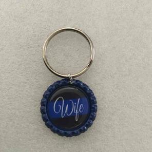 Law enforcement officer Wife keychain
