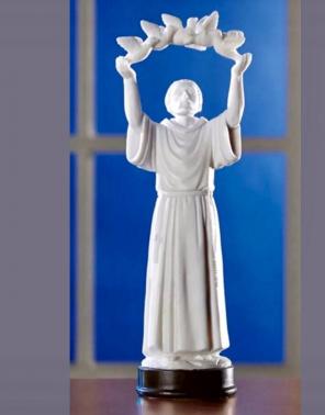 8" Saint Francis With Birds Statue
