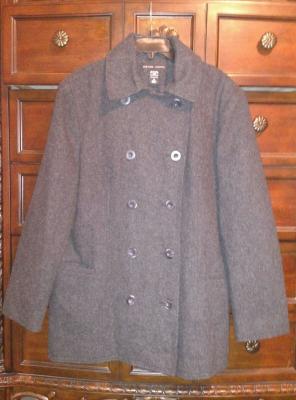 Woman's Dark Gray Wool Coat size 18
