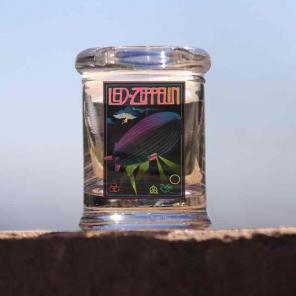 Led Zeppelin Glass Jar w/air tight lid