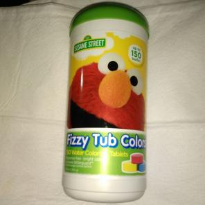 Elmo fizzy tub color tablets