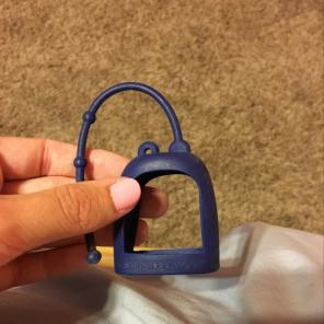 Navy Blue Hand Sanitizer Holder