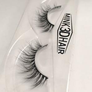 Natural flutter 3d mink fur lashes