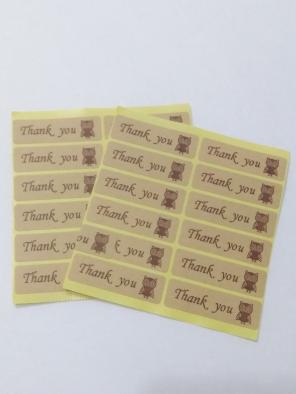 New 100 Thank You Cute Owl Stickers Sale