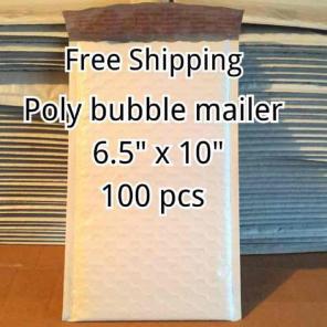 100 pcs NEW 6.5"x10" Poly Bubble Mailers