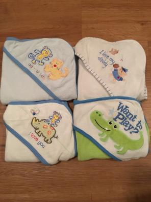 4 Hooded Baby Towels