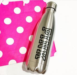 VSPINK Metal Logo Waterbottle
