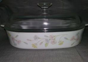 Vintage Corningware Pastel Bouquet 10"