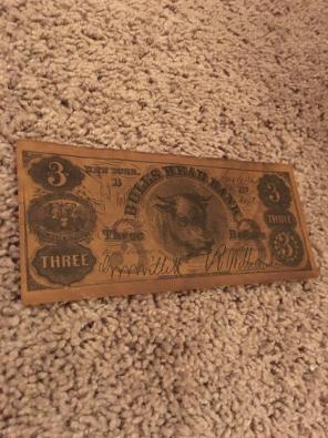 Bulls Head Bank 1864 $3 + 2$ Note