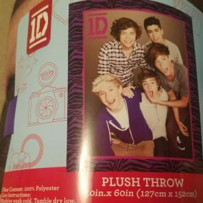 Plush Throw Blanket One Direction