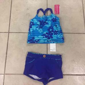 Two piece bathing suite size 6