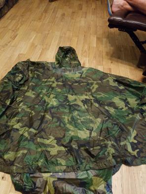 Military-issued poncho