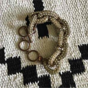 Pave link bracelet diamond jewel