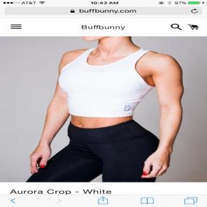 BuffBunny Aurora Crop Top In White