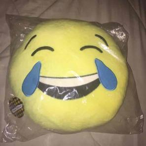 Crying Smiley Emoji Pillow