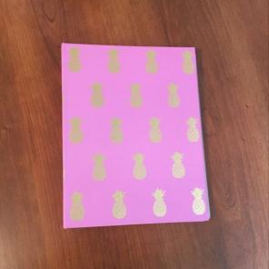 Pink Gold Pineapple A5 Planner Binder