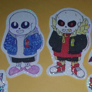 Undertale Underfell Sans Sparkle Sticker