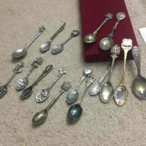 Antique suviner spoons silver
