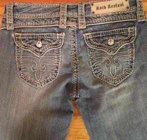 New Rock Revival Jeans Size 27 Wide Leg