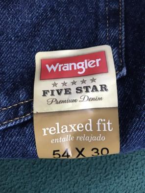 Wrangler Plus Size Blue Jeans 54 X 30
