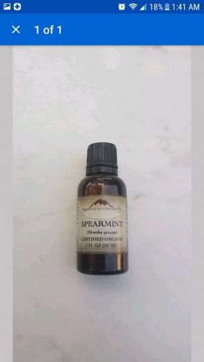 Spearmint Essential Oil 1oz Organic