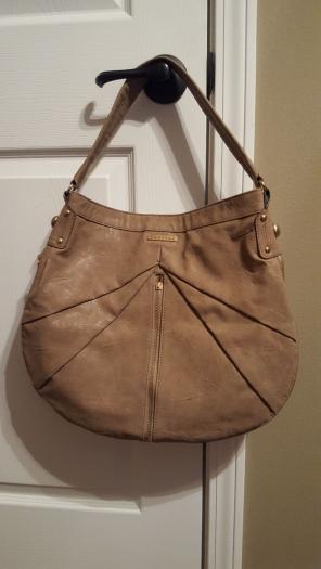 Brown leather purse