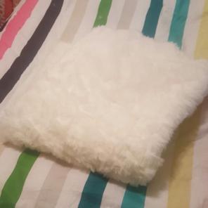 White faux fur, 1x2 yd, for costumes