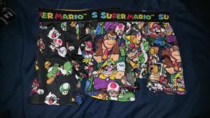 Super Mario and Bat Man underwear