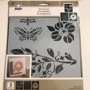 3 Pcs Stencils Set