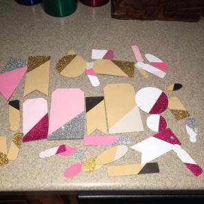 Heidi swapp Scrapbooking die cuts, tags
