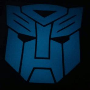 Glow in the dark car decal