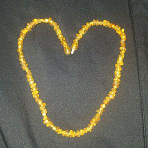 Amber teething necklace