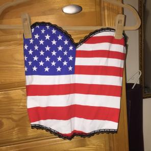 American Flag Corset Never Worn