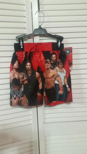 WW SUPERSTARS WRESTLING SWIMMING TRUNKS