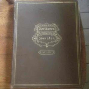 Antique Beethoven Sheet Music Book