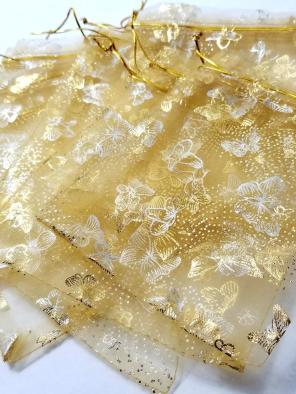 10pcs Organza Jewelry Drawstring Bags