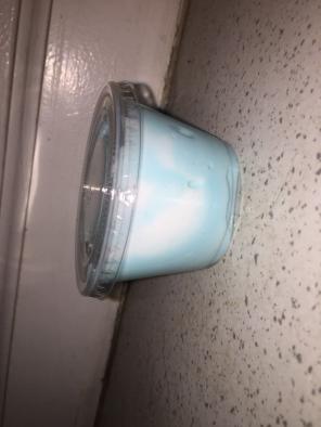 4oz Light Blue And White Swirled