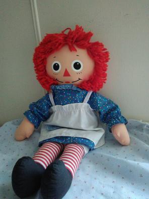 Playskool Raggedy Ann 1970's 20 " Doll