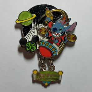 Stitch Space Mountain Disney Pin