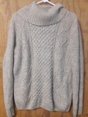 Light Brown Sweater Turtle-Neck