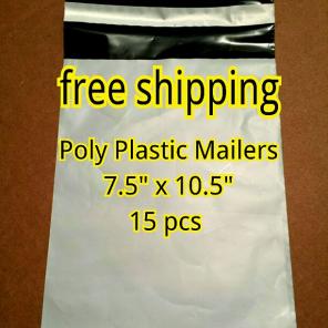 15 NEW bag 7.5"x10.5" PolyPlasticMailers