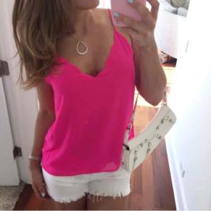 Hot Pink Strappy Tank